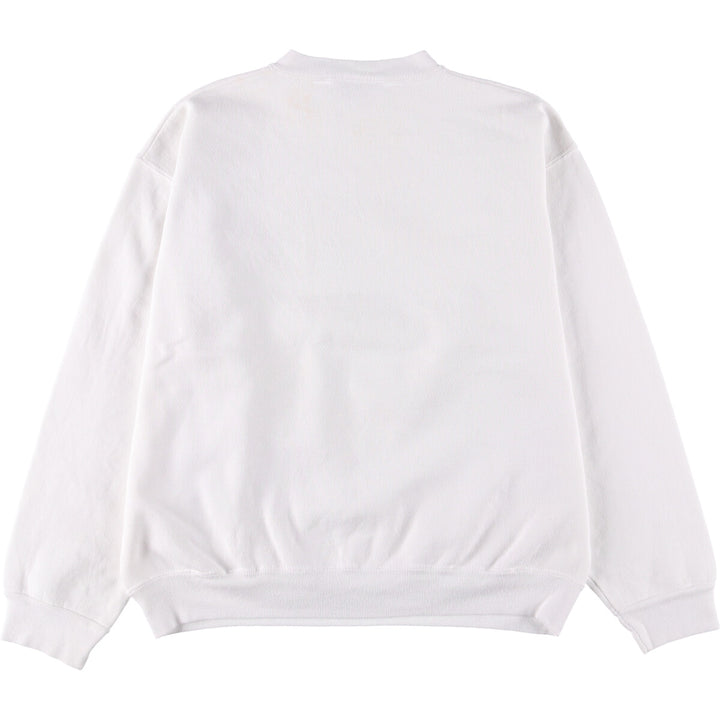 Vintage 90'S Mickey Mouse Jerry Leigh character sweatshirt, size L, men's unclear white type Vintage Second Hand
