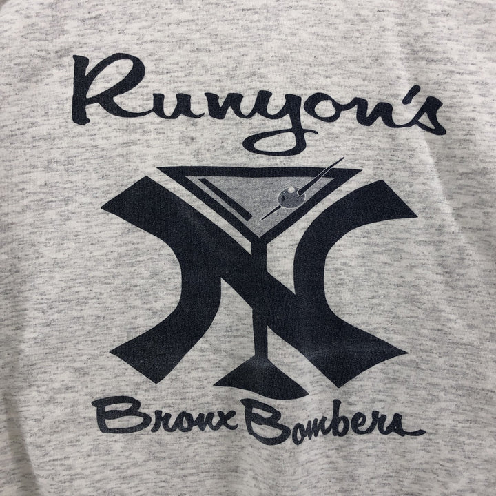 2000'S MLB New York Yankees Henley Neck Logo Sweatshirt, Men's Size L unclear gray type Vintage Second Hand