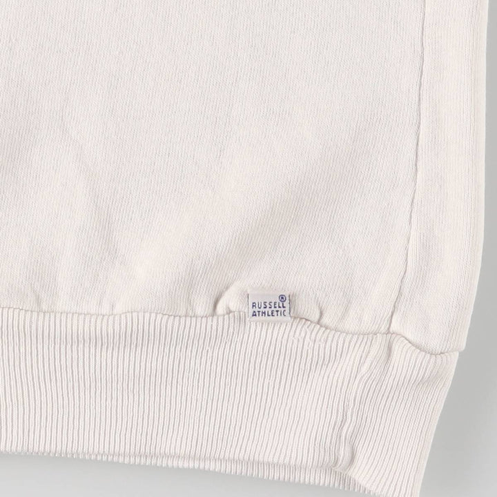 Vintage 1990'S Russell Pennsylvania State University college sweatshirt, made in the USA, size L, men's polyester white type Vintage Second Hand