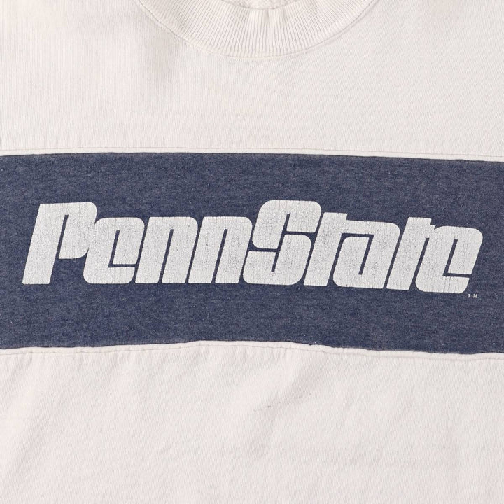 Vintage 1990'S Russell Pennsylvania State University college sweatshirt, made in the USA, size L, men's polyester white type Vintage Second Hand