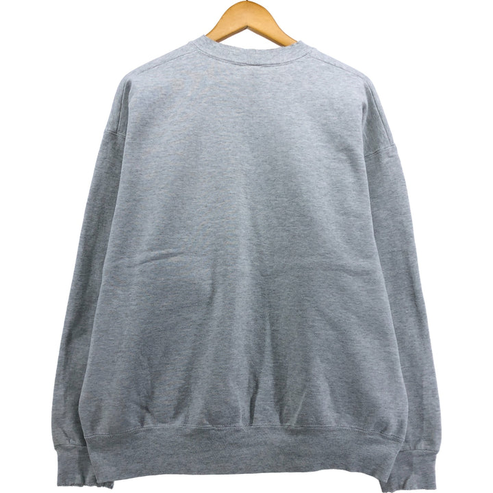 90'S Fruit of the Loom SUPERCOTTON University of Wisconsin College Sweatshirt, Made in USA, Men's Size XL cotton gray type Vintage Second Hand
