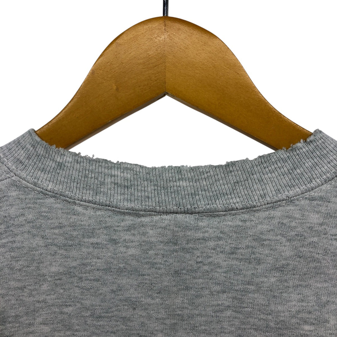 90'S Fruit of the Loom SUPERCOTTON University of Wisconsin College Sweatshirt, Made in USA, Men's Size XL cotton gray type Vintage Second Hand