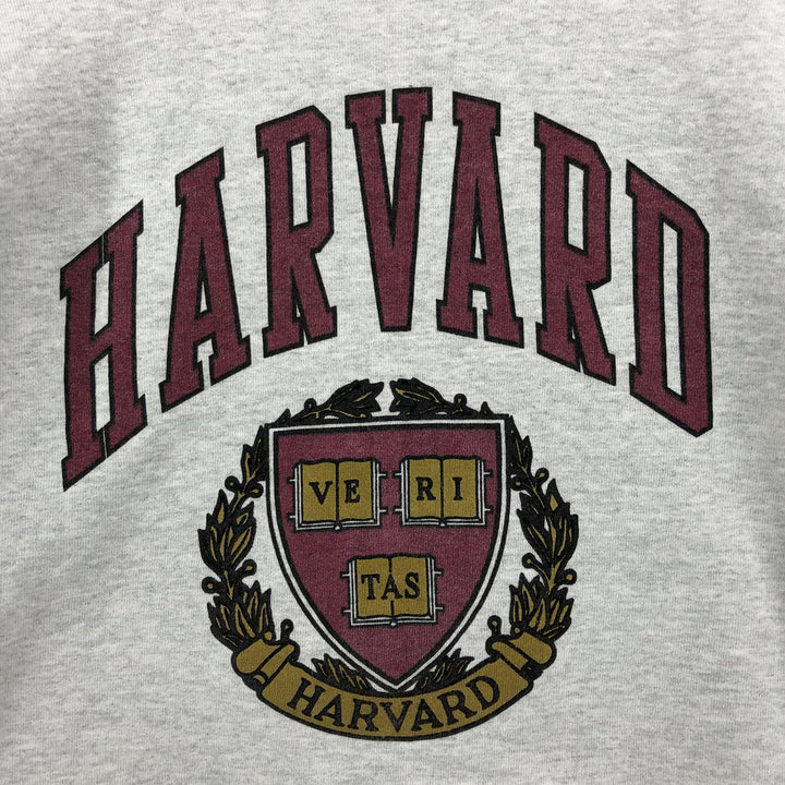 Vintage SUPERCOTTON HARVARD Harvard University college sweatshirt, size L, men's cotton gray type Vintage Second Hand