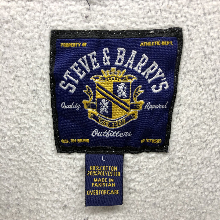 90'S STEEVE and BARRY'S WISCONSIN University of Wisconsin College Sweatshirt, Men's Size L cotton gray type Vintage Second Hand