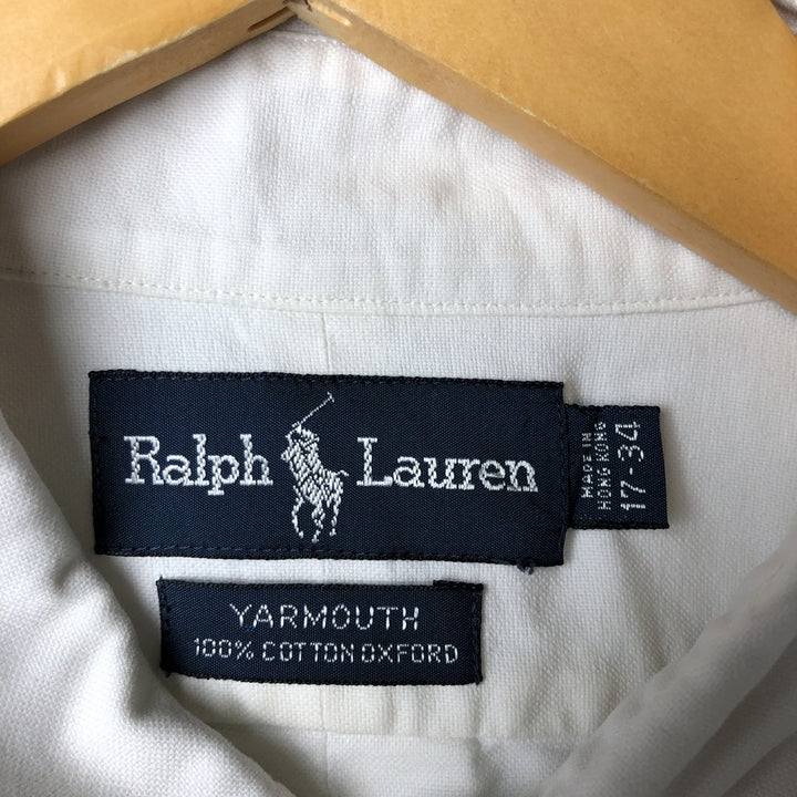 Ralph Lauren YARMOUTH long sleeve button-down shirt cotton white type Vintage Second Hand
