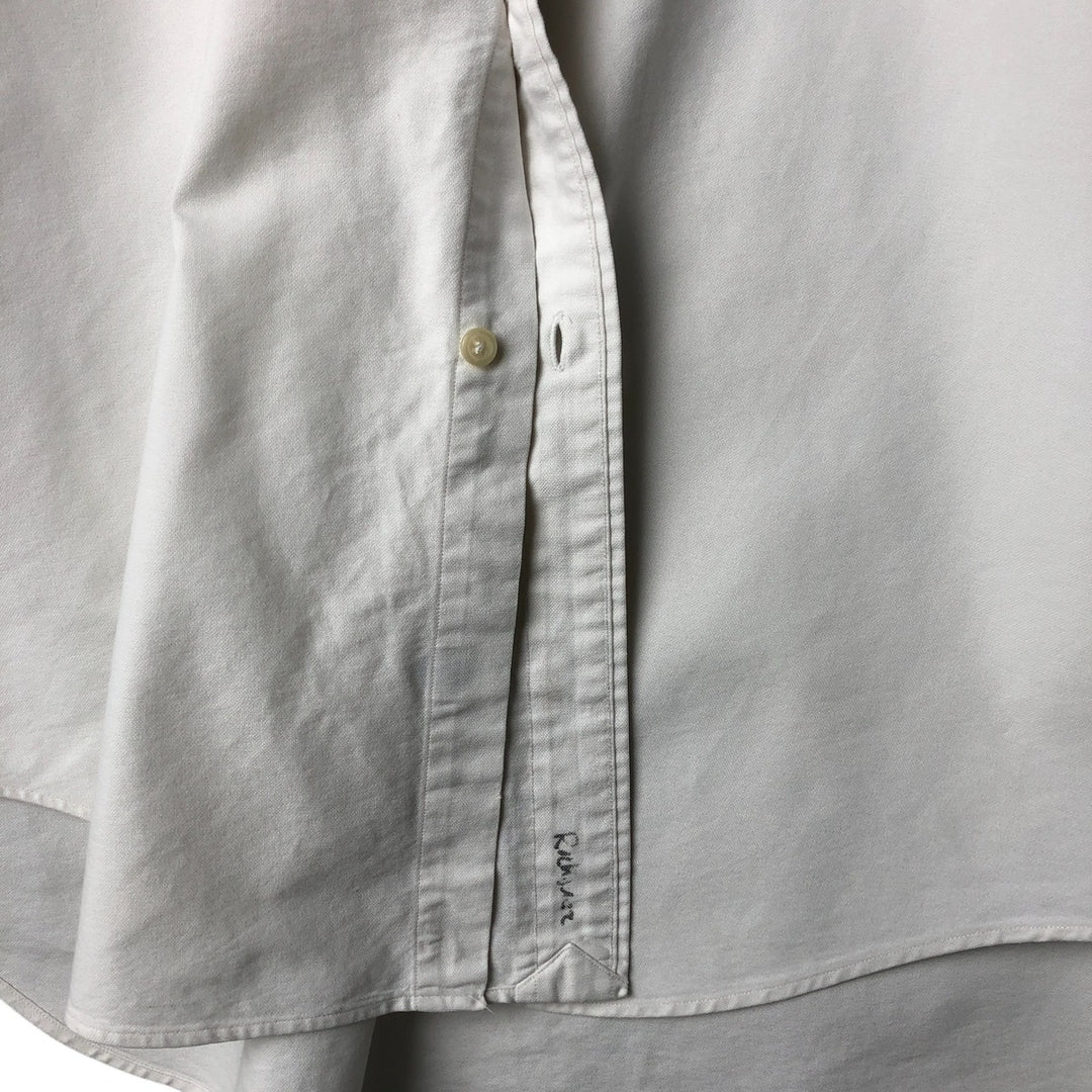 Ralph Lauren YARMOUTH long sleeve button-down shirt cotton white type Vintage Second Hand