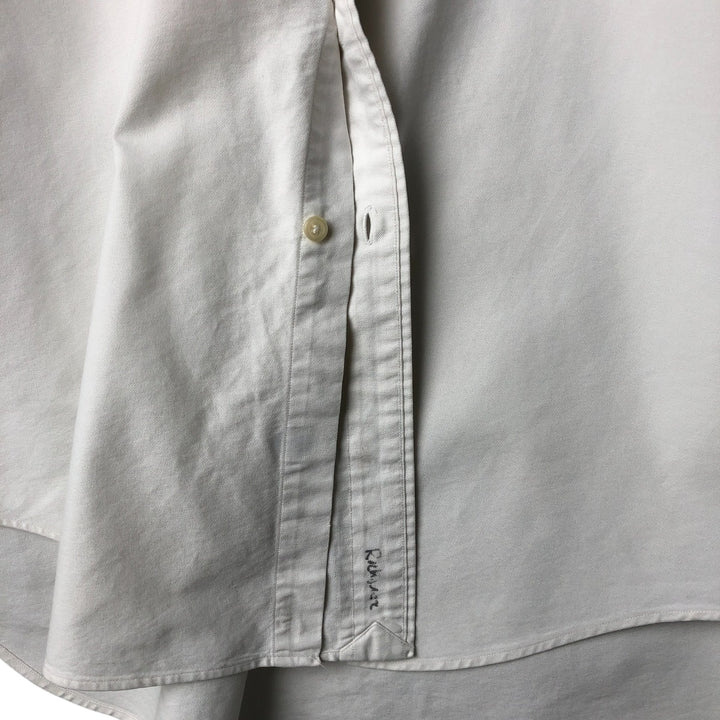 Ralph Lauren YARMOUTH long sleeve button-down shirt cotton white type Vintage Second Hand