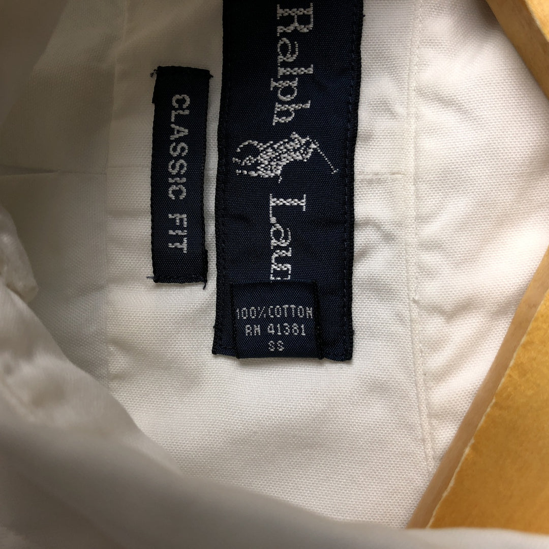 Ralph Lauren Classic Fit long sleeve button down shirt, men's size M cotton white type Vintage Second Hand