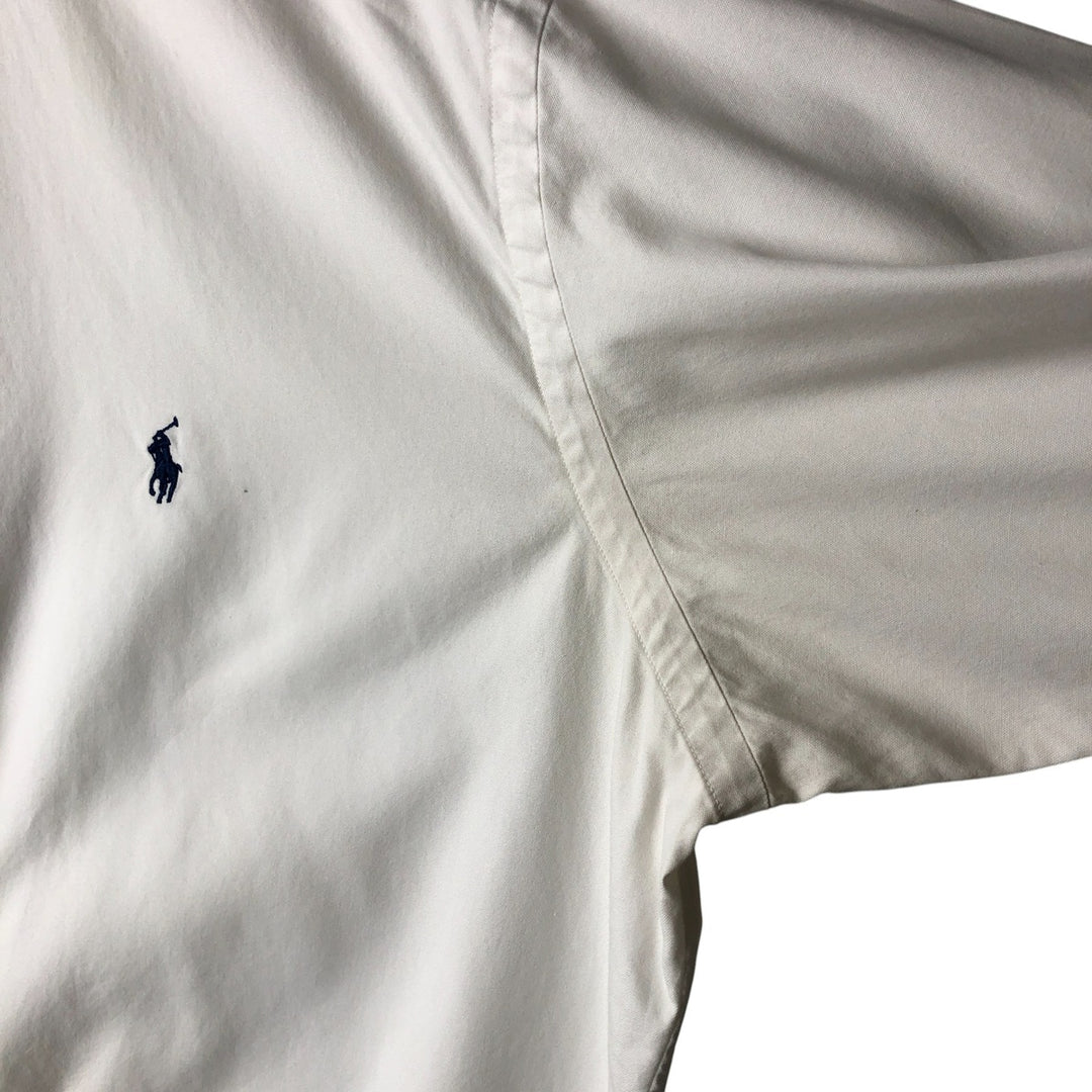 Ralph Lauren Classic Fit long sleeve button down shirt, men's size M cotton white type Vintage Second Hand
