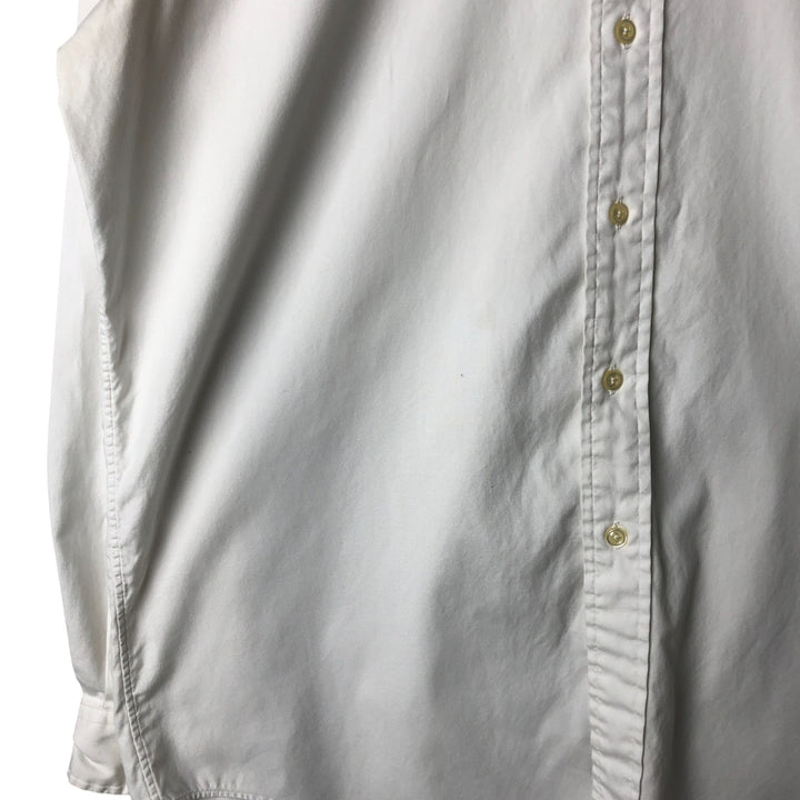 Ralph Lauren Classic Fit long sleeve button down shirt, men's size M cotton white type Vintage Second Hand