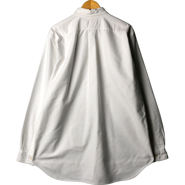 Ralph Lauren long sleeve button down shirt, men's size L cotton white type Vintage Second Hand