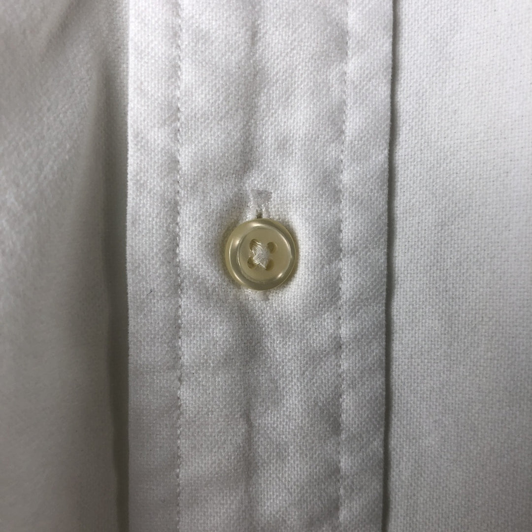 Ralph Lauren long sleeve button down shirt, men's size L cotton white type Vintage Second Hand