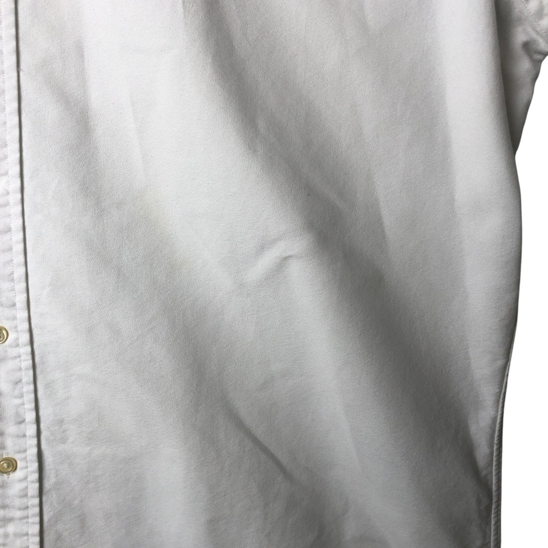 Ralph Lauren long sleeve button down shirt, men's size L cotton white type Vintage Second Hand