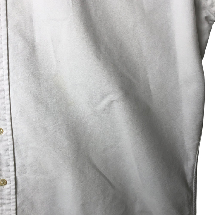 Ralph Lauren long sleeve button down shirt, men's size L cotton white type Vintage Second Hand