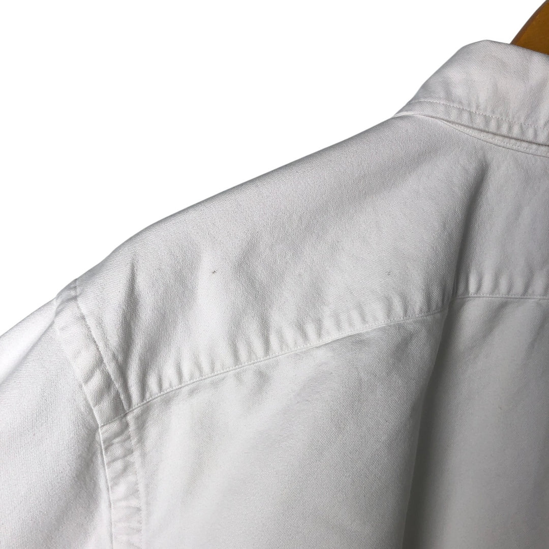 Ralph Lauren long sleeve button down shirt, men's size L cotton white type Vintage Second Hand