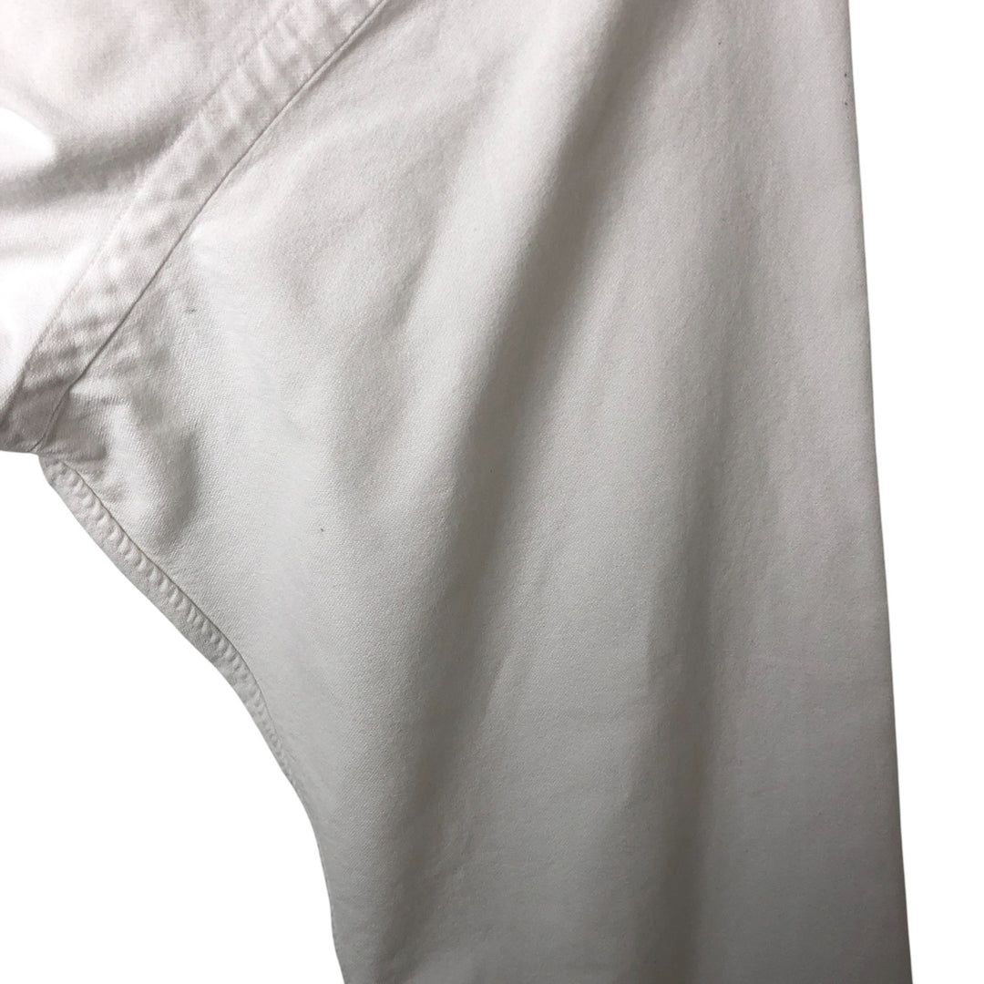 Ralph Lauren long sleeve button down shirt, men's size L cotton white type Vintage Second Hand