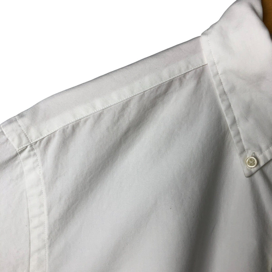 Ralph Lauren Classic Fit short sleeve button down shirt, men's size M cotton pale white type Vintage Second Hand