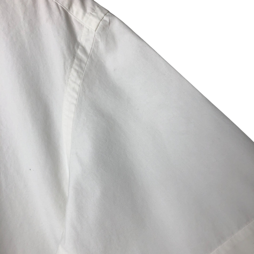 Ralph Lauren Classic Fit short sleeve button down shirt, men's size M cotton pale white type Vintage Second Hand