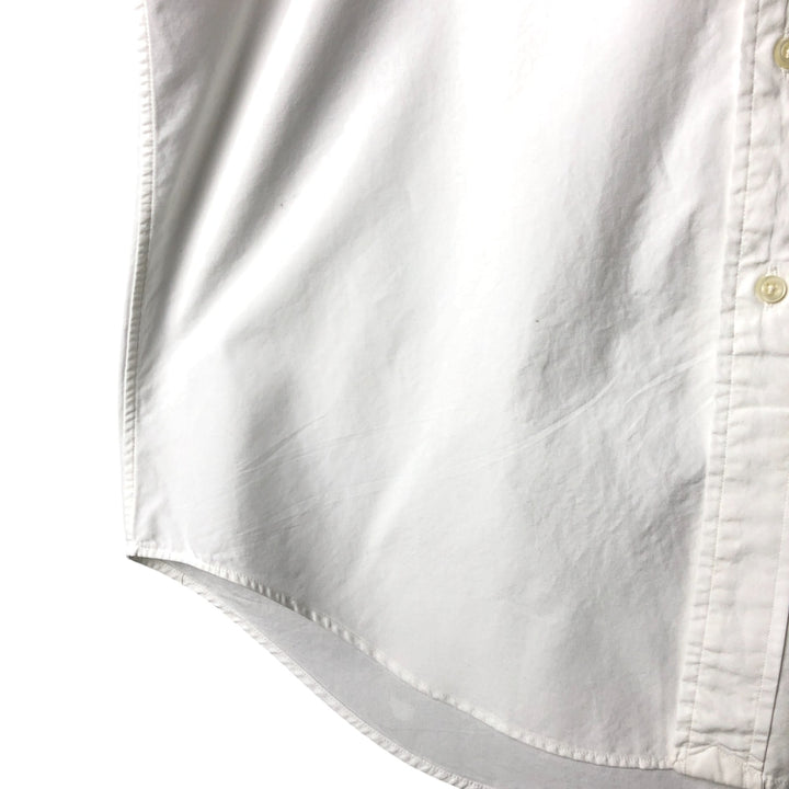 Ralph Lauren Classic Fit short sleeve button down shirt, men's size M cotton pale white type Vintage Second Hand