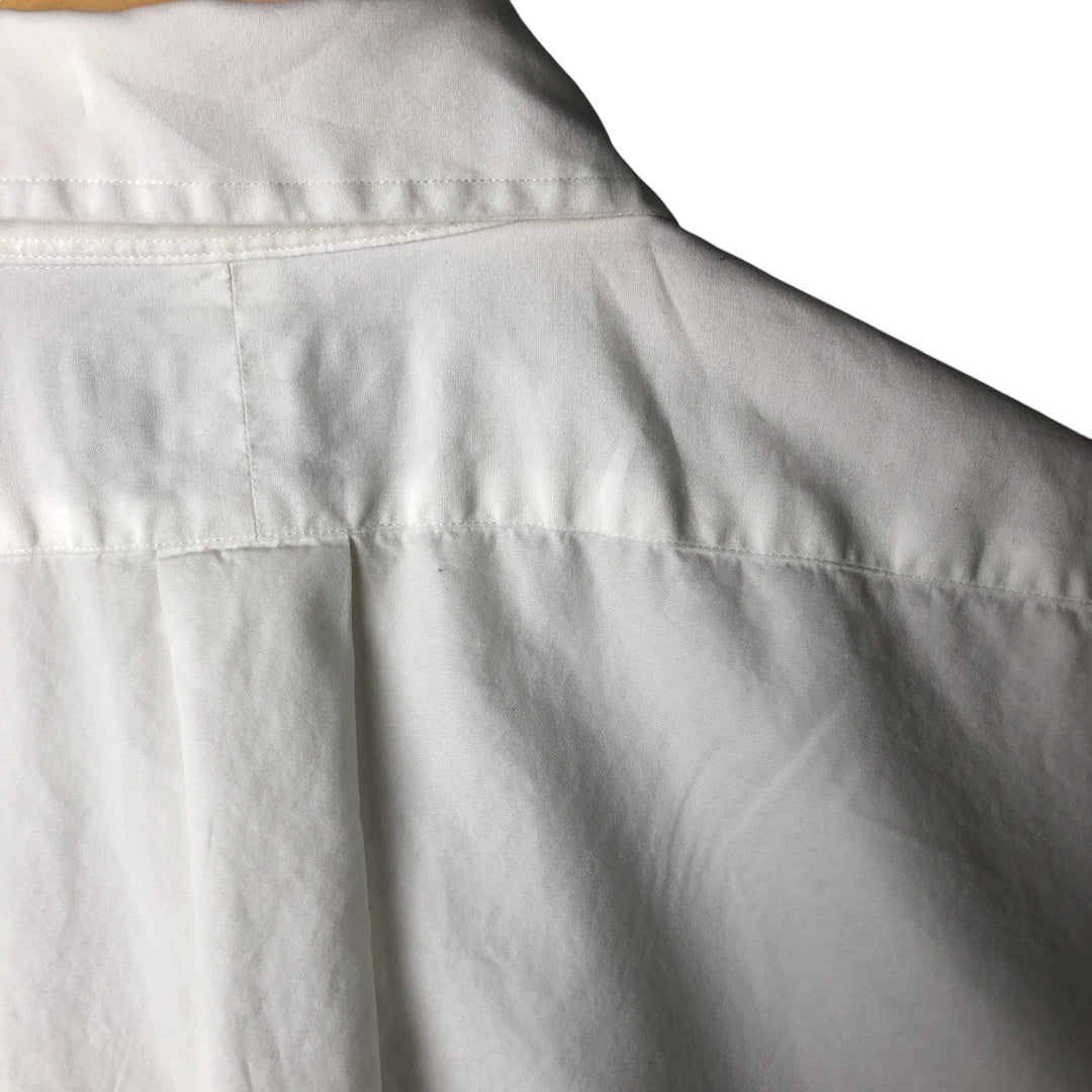 Ralph Lauren Classic Fit short sleeve button down shirt, men's size M cotton pale white type Vintage Second Hand