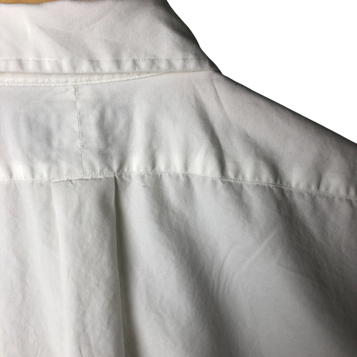 Ralph Lauren Classic Fit short sleeve button down shirt, men's size M cotton pale white type Vintage Second Hand