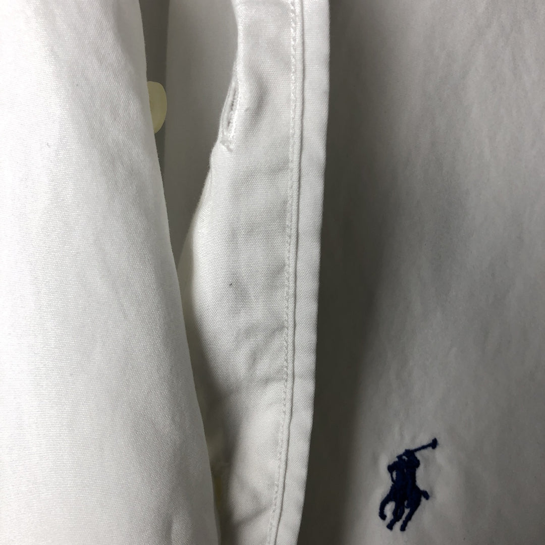 Ralph Lauren Classic Fit short sleeve button down shirt, men's size M cotton pale white type Vintage Second Hand