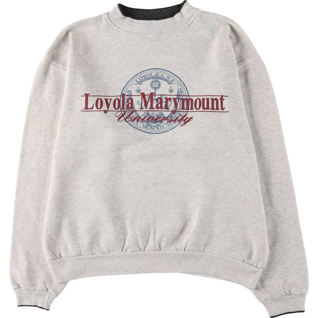 Vintage 90'S Jansport mock neck college sweatshirt, made in the USA, size L, men's. polyester gray type Vintage Second Hand
