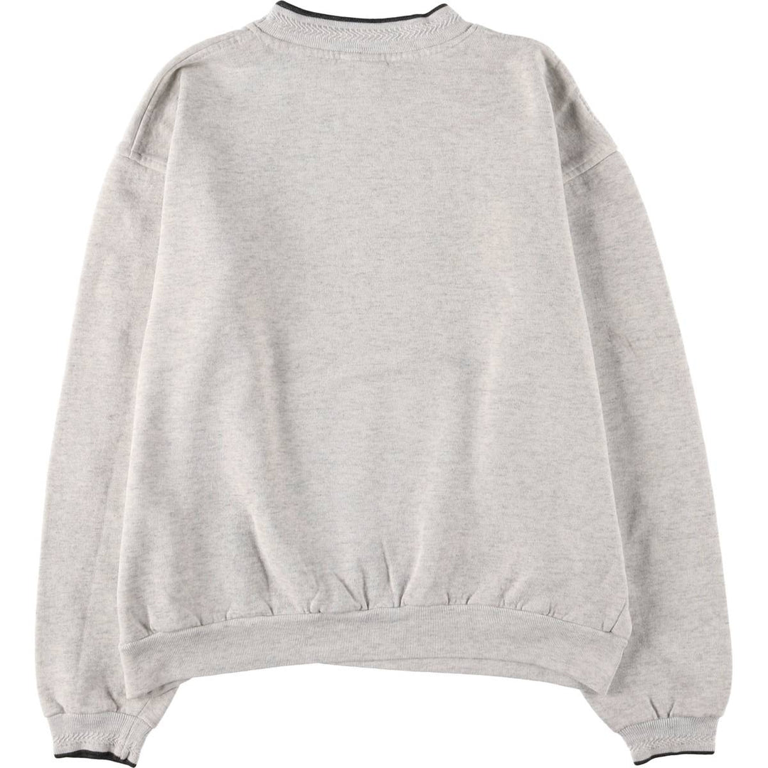 Vintage 90'S Jansport mock neck college sweatshirt, made in the USA, size L, men's. polyester gray type Vintage Second Hand