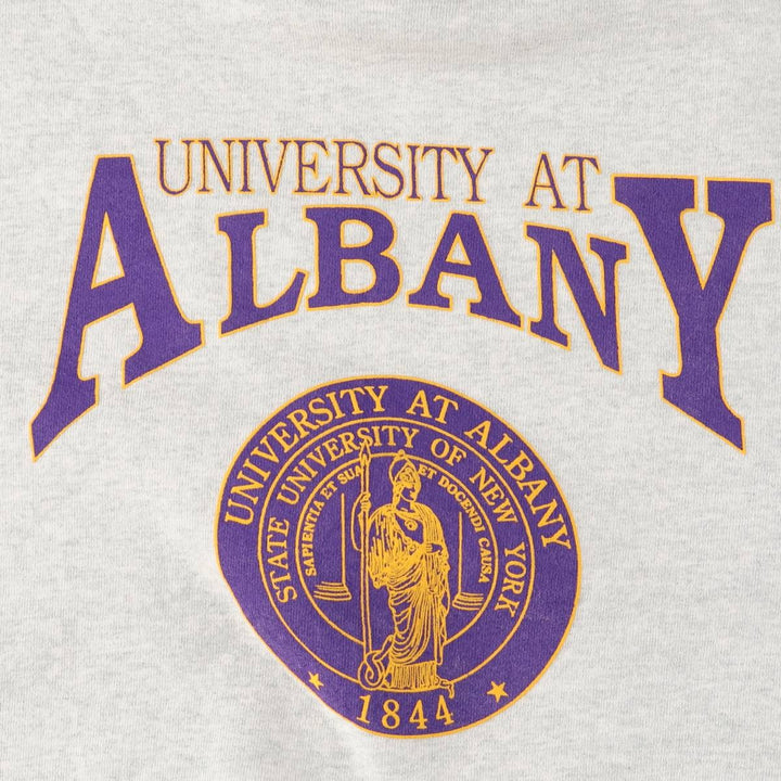 Vintage 90'S Fruit of the Loom college sweatshirt, made in the USA, size M, men's cotton gray type Vintage Second Hand