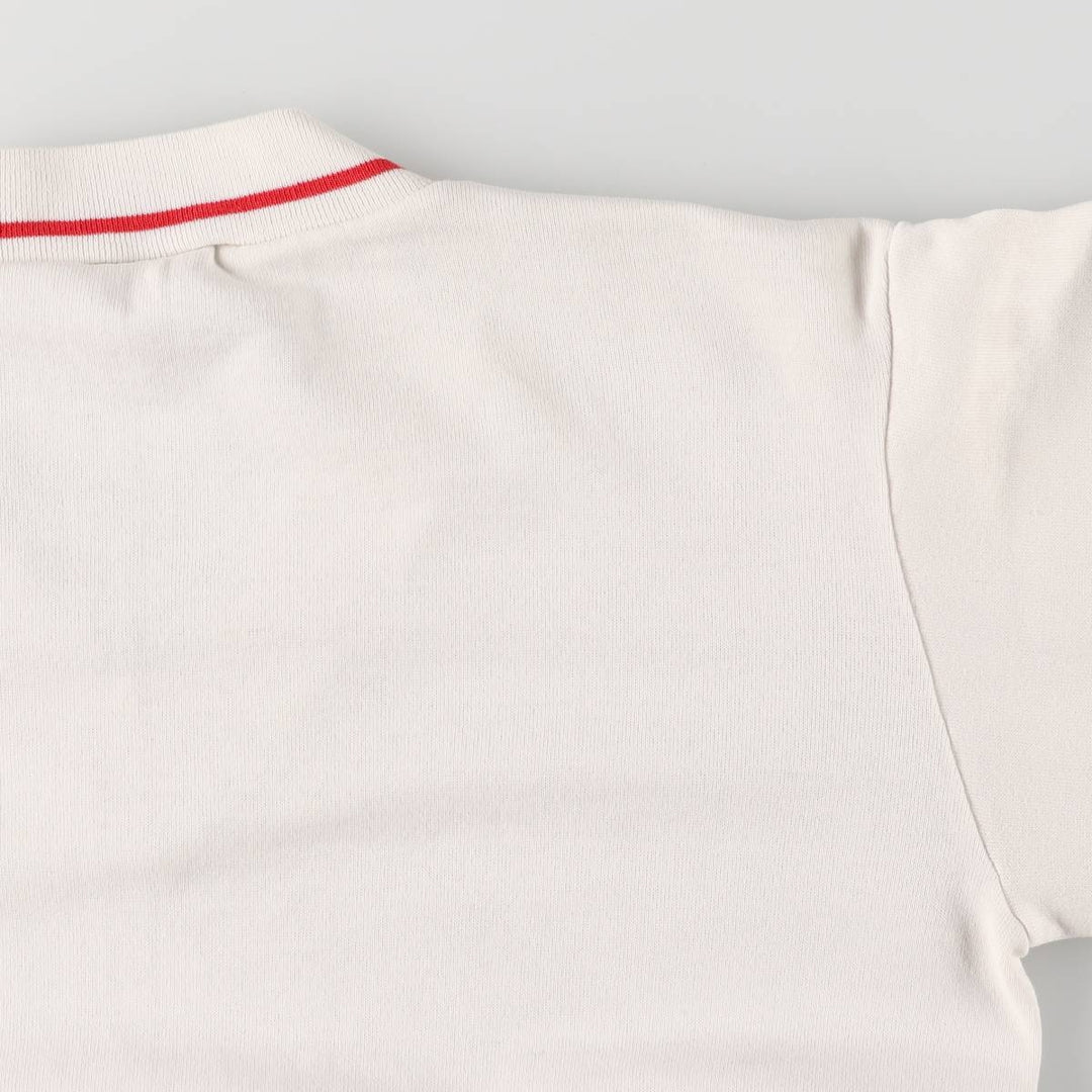 Vintage 80'S SIGNAL V-neck college sweatshirt, made in the USA, size L, men's polyester white type Vintage Second Hand