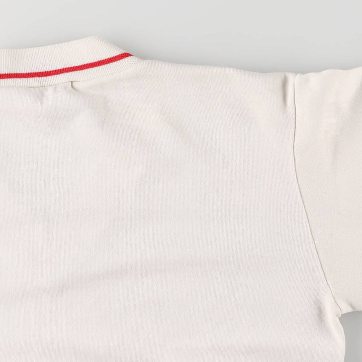 Vintage 80'S SIGNAL V-neck college sweatshirt, made in the USA, size L, men's polyester white type Vintage Second Hand