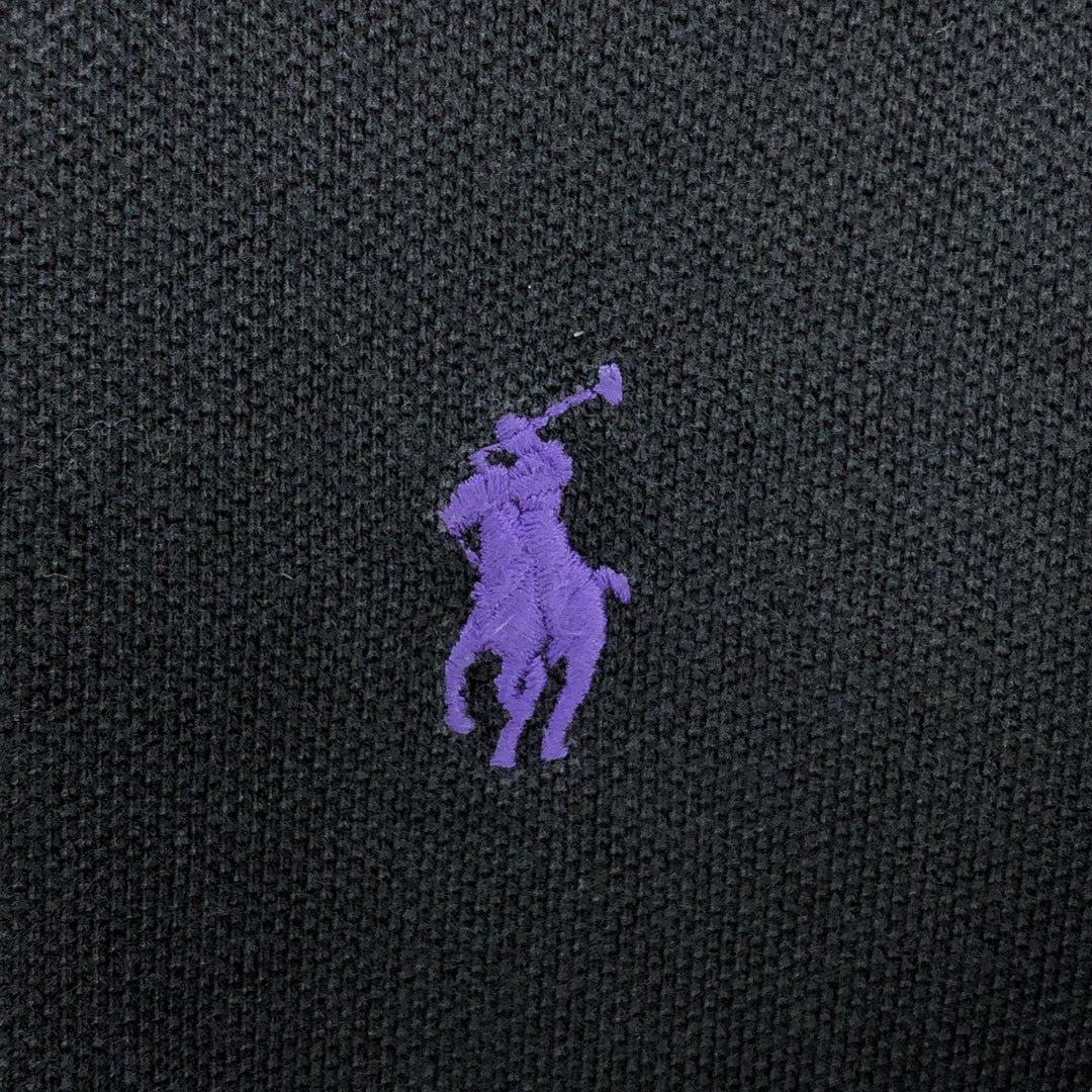 Ralph Lauren POLO by Ralph Lauren short sleeve polo shirt, men's size L cotton black type Vintage Second Hand