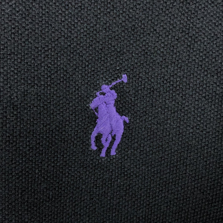Ralph Lauren POLO by Ralph Lauren short sleeve polo shirt, men's size L cotton black type Vintage Second Hand