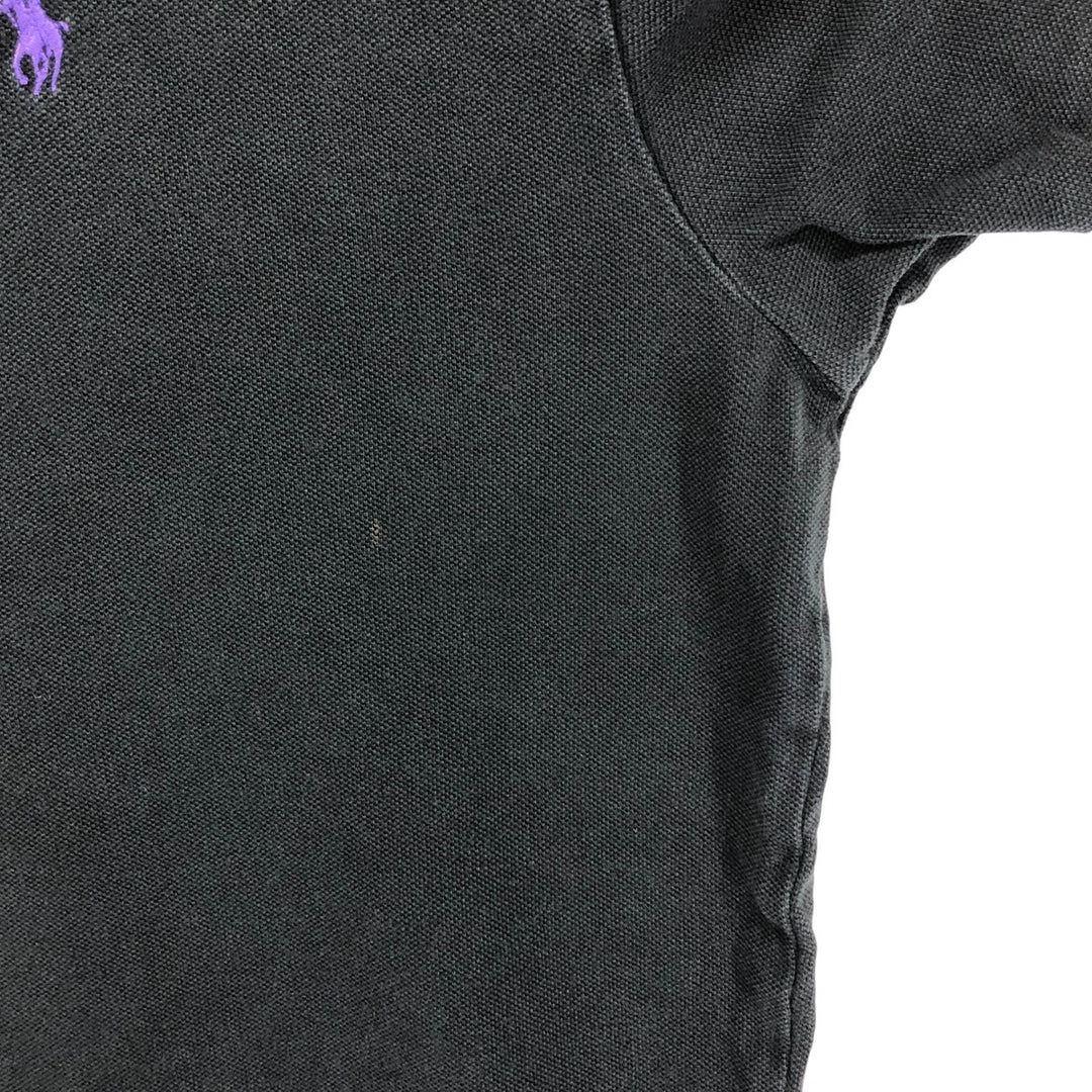 Ralph Lauren POLO by Ralph Lauren short sleeve polo shirt, men's size M cotton black type Vintage Second Hand