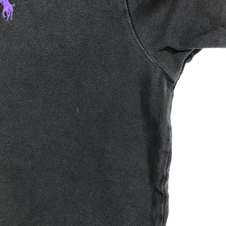 Ralph Lauren POLO by Ralph Lauren short sleeve polo shirt, men's size M cotton black type Vintage Second Hand