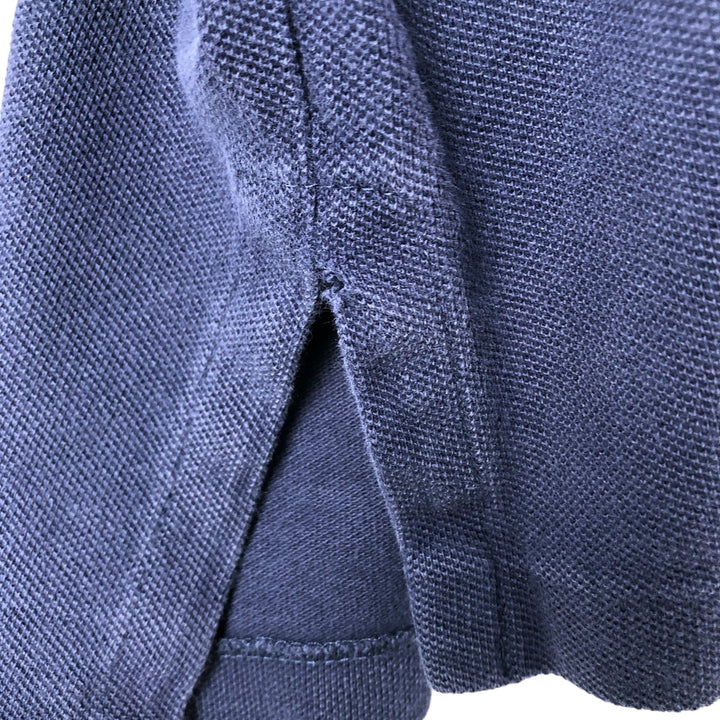 Ralph Lauren POLO by Ralph Lauren short sleeve polo shirt, men's XL size cotton navy blue type Vintage Second Hand