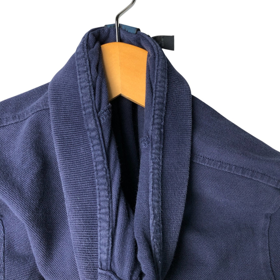 Ralph Lauren POLO by Ralph Lauren short sleeve polo shirt, men's XL size cotton navy blue type Vintage Second Hand