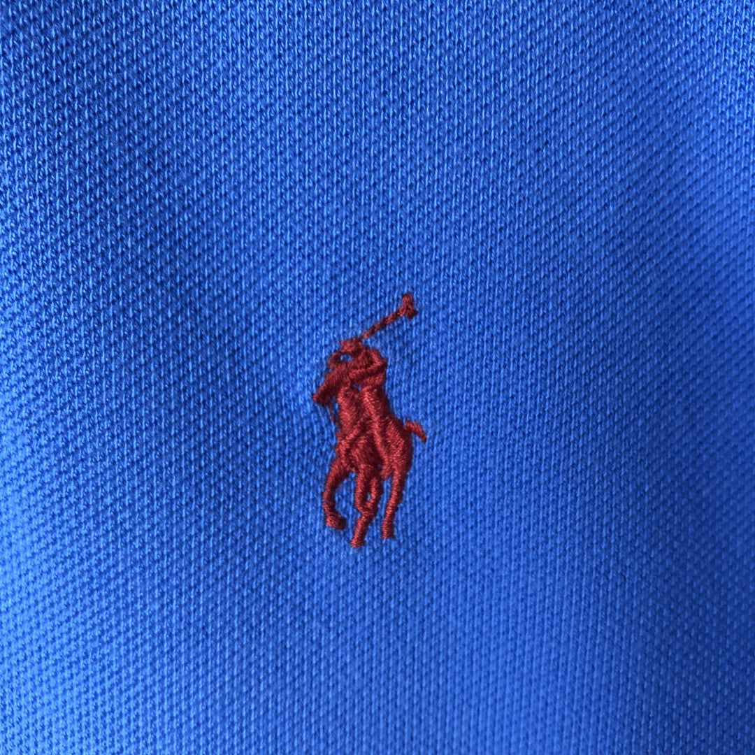 Ralph Lauren POLO by Ralph Lauren short sleeve polo shirt, men's size M cotton Blue type light blue Vintage Second Hand