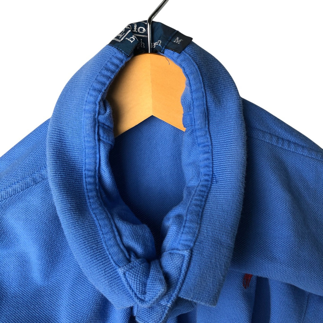 Ralph Lauren POLO by Ralph Lauren short sleeve polo shirt, men's size M cotton Blue type light blue Vintage Second Hand