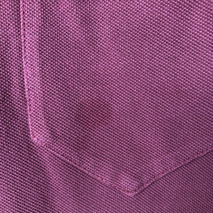 Ralph Lauren POLO by Ralph Lauren short sleeve polo shirt, men's size L cotton red type reddish brown Vintage Second Hand