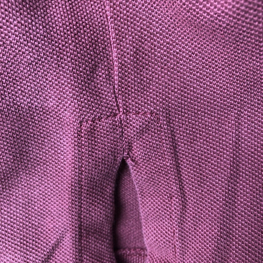 Ralph Lauren POLO by Ralph Lauren short sleeve polo shirt, men's size L cotton red type reddish brown Vintage Second Hand