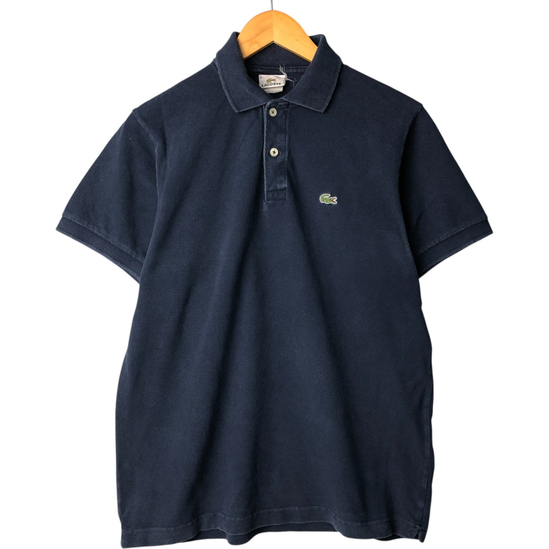 Lacoste LACOSTE French design short sleeve polo shirt size 6 men's XL equivalent cotton navy blue type Vintage Second Hand