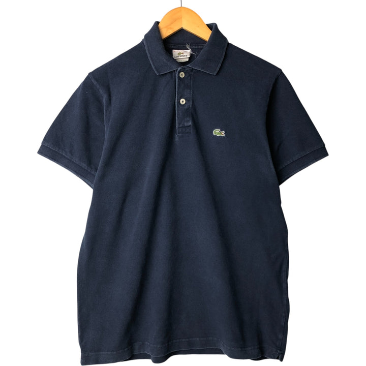 Lacoste LACOSTE French design short sleeve polo shirt size 6 men's XL equivalent cotton navy blue type Vintage Second Hand