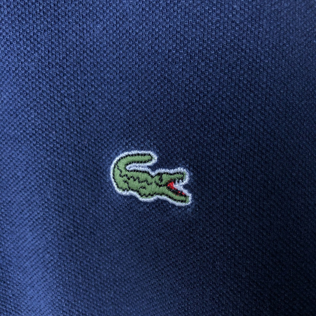 Lacoste LACOSTE French design short sleeve polo shirt size 6 men's XL equivalent cotton navy blue type Vintage Second Hand