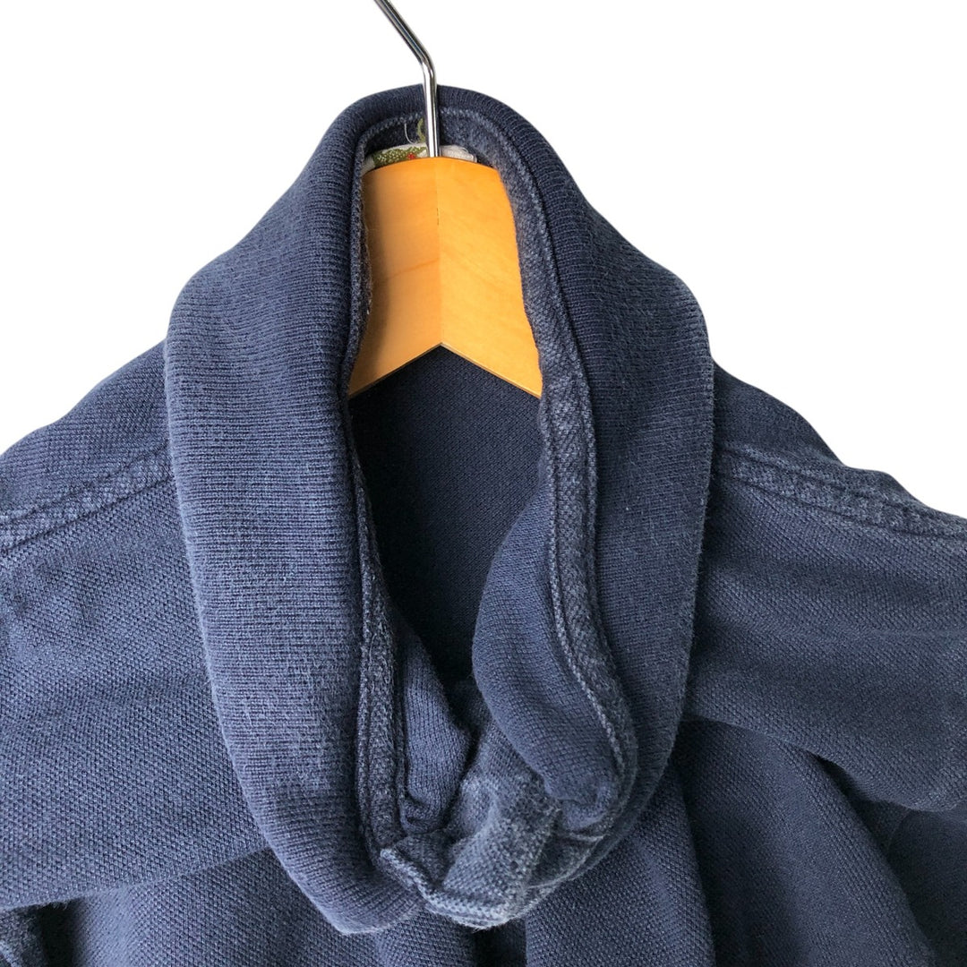 Lacoste LACOSTE French design short sleeve polo shirt size 6 men's XL equivalent cotton navy blue type Vintage Second Hand