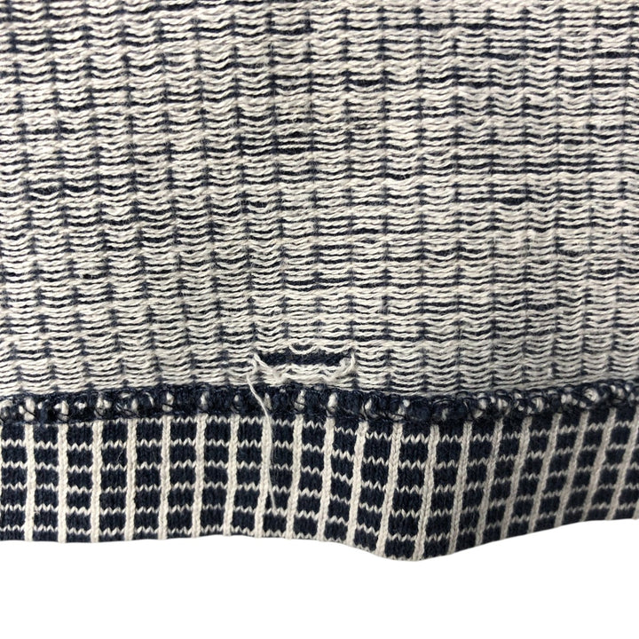 Ralph Lauren POLO by Ralph Lauren short sleeve check polo shirt, men's XL size cotton navy blue type Vintage Second Hand