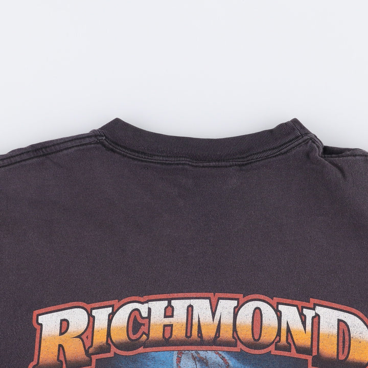 00'S Harley-Davidson Motorcycle Bike T-shirt Made in USA Men's XL cotton black type Vintage Second Hand