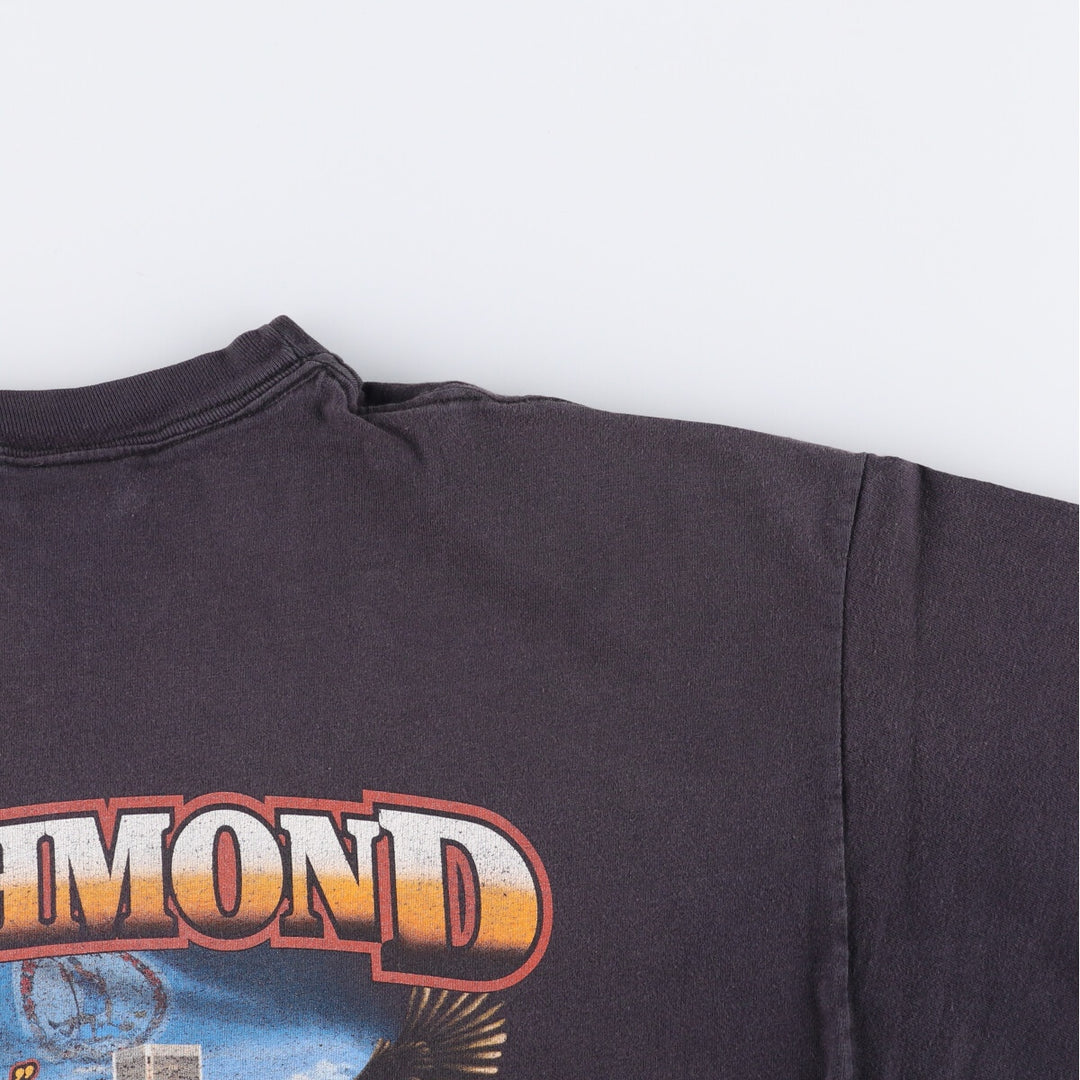 00'S Harley-Davidson Motorcycle Bike T-shirt Made in USA Men's XL cotton black type Vintage Second Hand