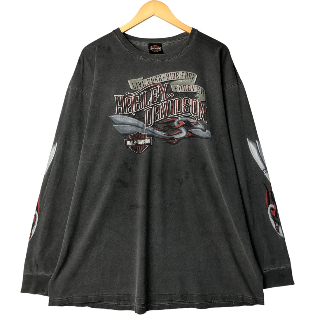 Harley-Davidson Motorcycle Bike T-shirt, Men's XXL cotton gray type Vintage Second Hand