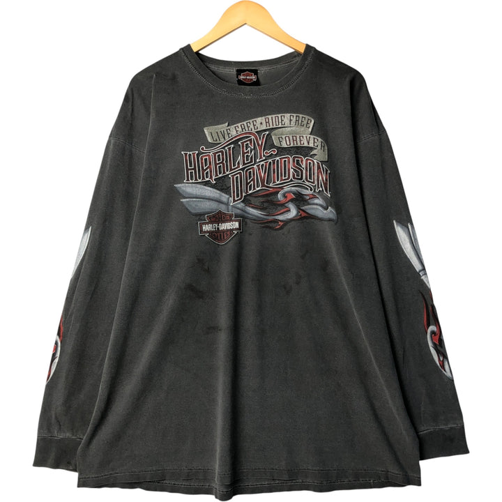 Harley-Davidson Motorcycle Bike T-shirt, Men's XXL cotton gray type Vintage Second Hand